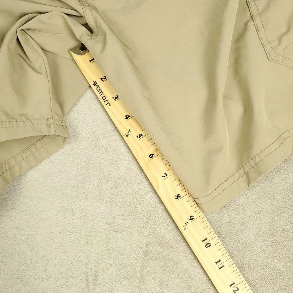 Denali Cargo Shorts Mens 36 Beige Stretch Lightweight Outdoor Travel Summer
